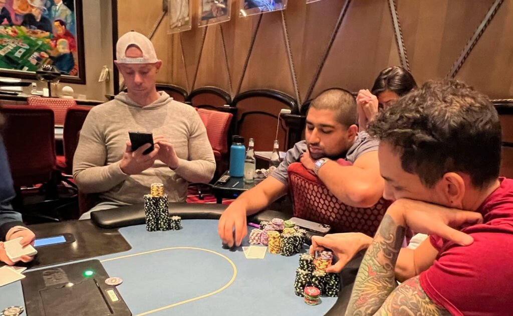 Matt Berkey and Nik Airball playing high stakes cash games at the Bellagio in Las Vegas, Nevada prior to their heads-up grudge match.