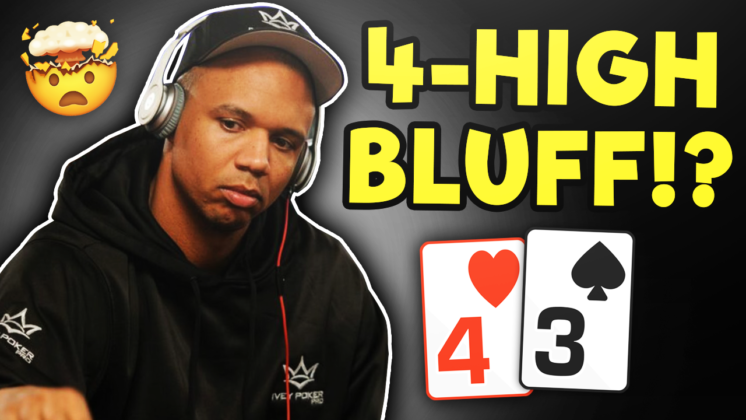 PHIL IVEY Goes For The 4-HIGH BLUFF!?