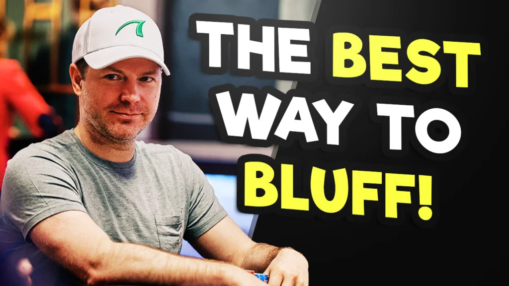 Poker tip - Bluffing with 3-bets. Balancing value and bluffs is crucial for success. Avoid the mistake of never bluffing with 3-bets. Emphasizes the need for a strategic and not too weak bluffing range to maintain balance and avoid predictability.
