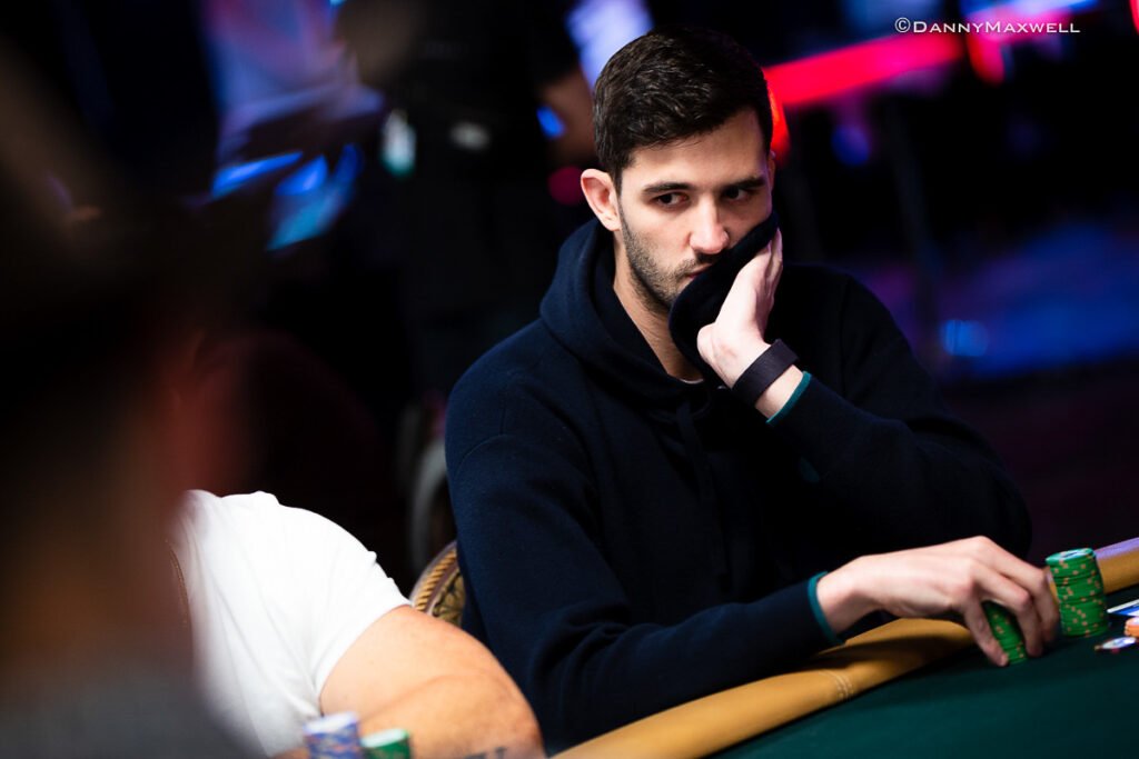What Is a Rebuy Tournament? | Justin Saliba deep in thought at the WSOP