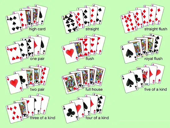 Starting hands 5 card draw